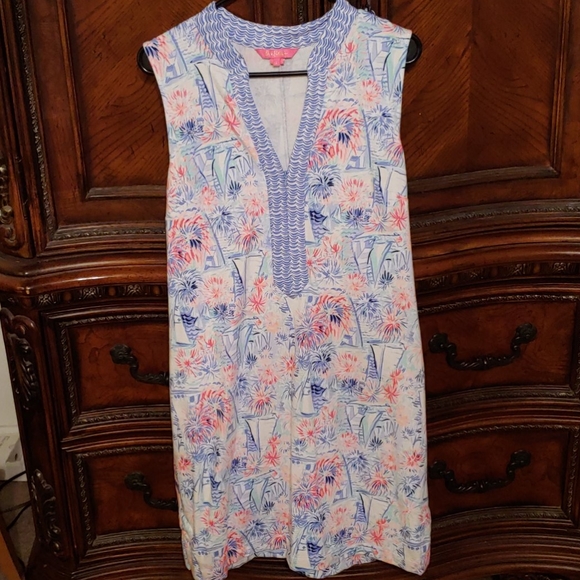 ⛄🎄Lilly Pulitzer Larsen Dress Sea To Shining Sea